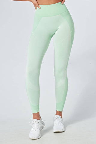 Twill Active Recycled Colour Block Body Fit Legging - Green - Twill Active