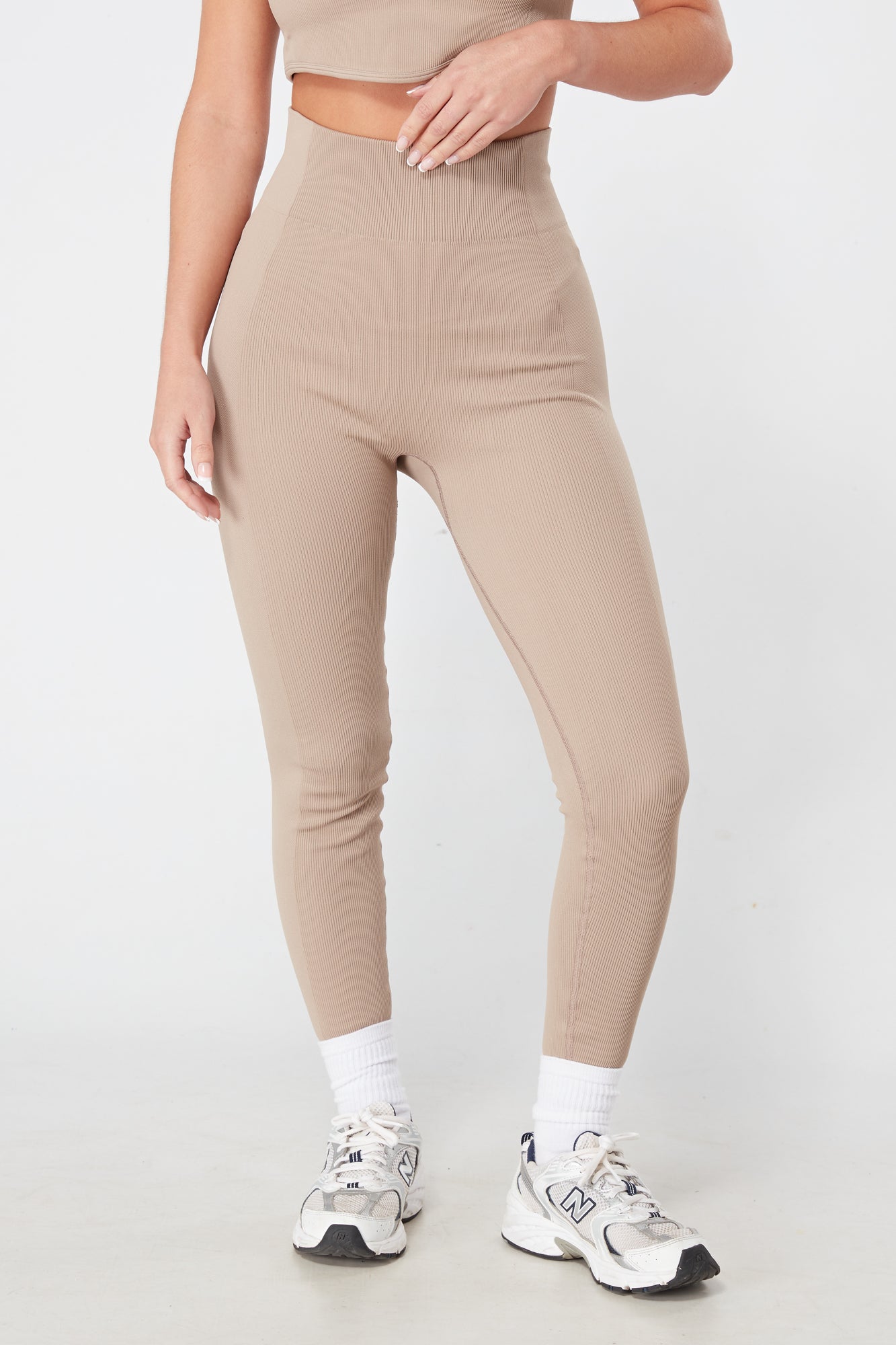 Beige legging leer best sale