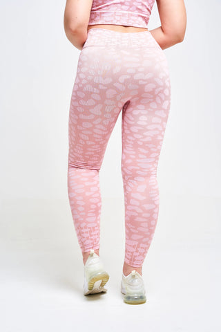 Mystique Recycling-Leggings mit Leopardenmuster - Nerz