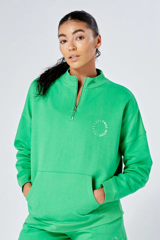 Funnel neck deals zip up sweatshirt