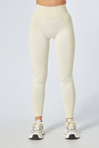 Twill Active Recycled Colour Block Body Fit Legging - Stone - Twill Active
